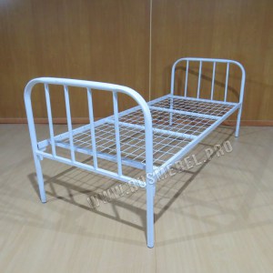 Кровать металлическая одноярусная Бюджет - 3 для больниц